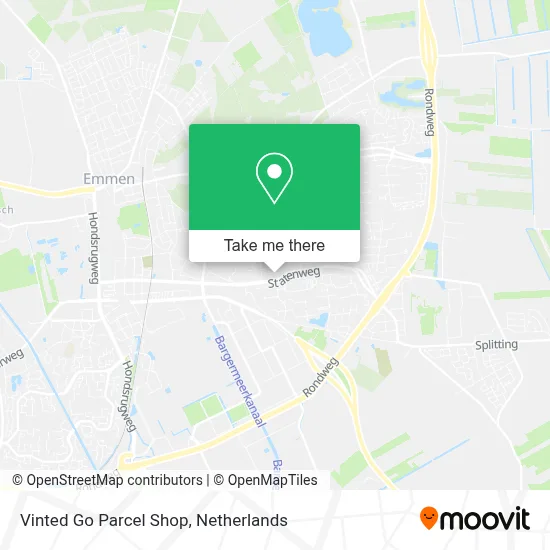 Vinted Go Parcel Shop map
