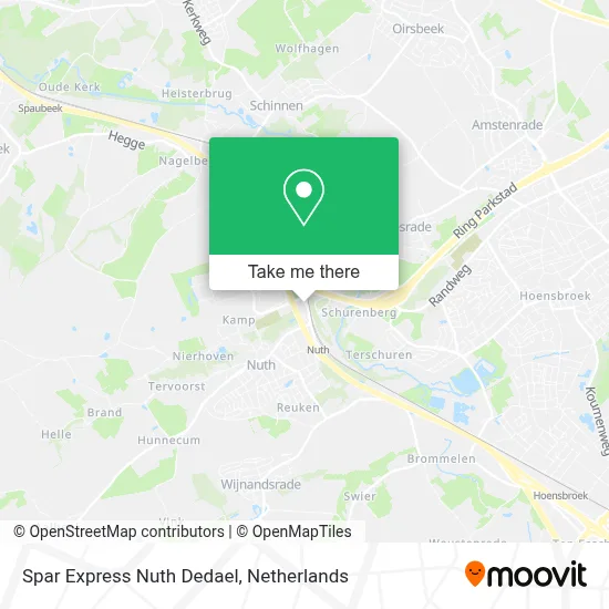 Spar Express Nuth Dedael map