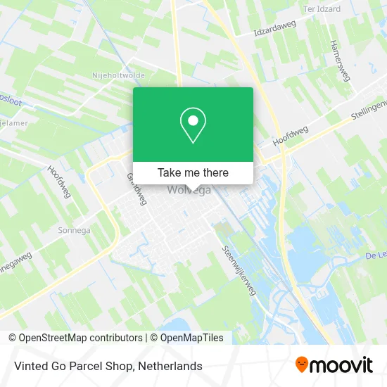 Vinted Go Parcel Shop Karte
