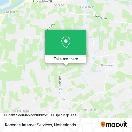 Robende Internet Services map