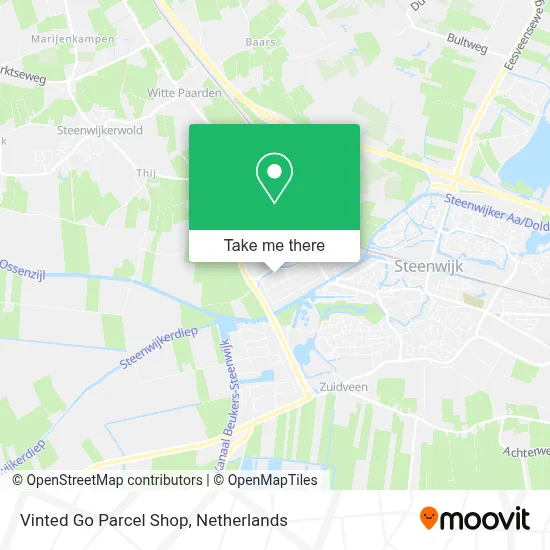 Vinted Go Parcel Shop Karte