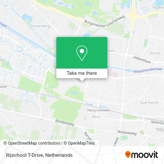 Rijschool T-Drive map