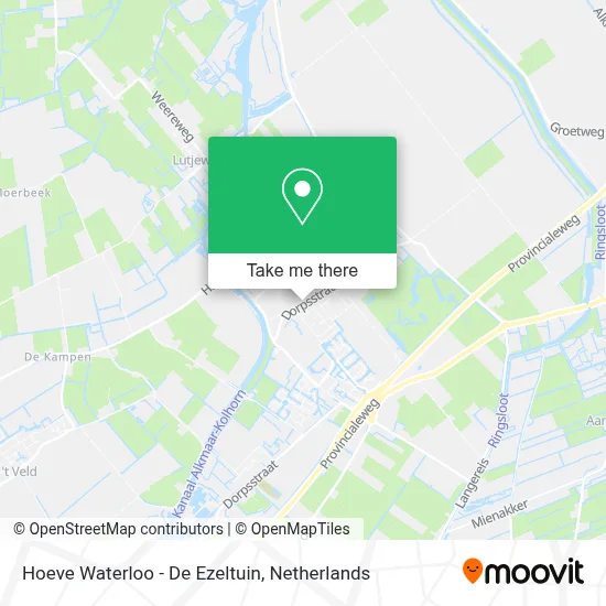 Hoeve Waterloo - De Ezeltuin map