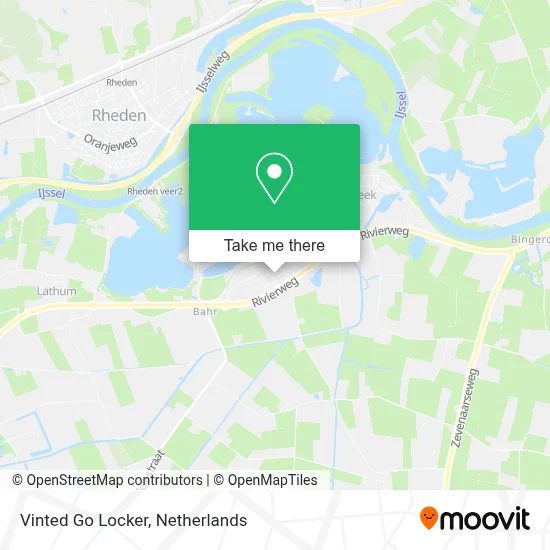 Vinted Go Locker map