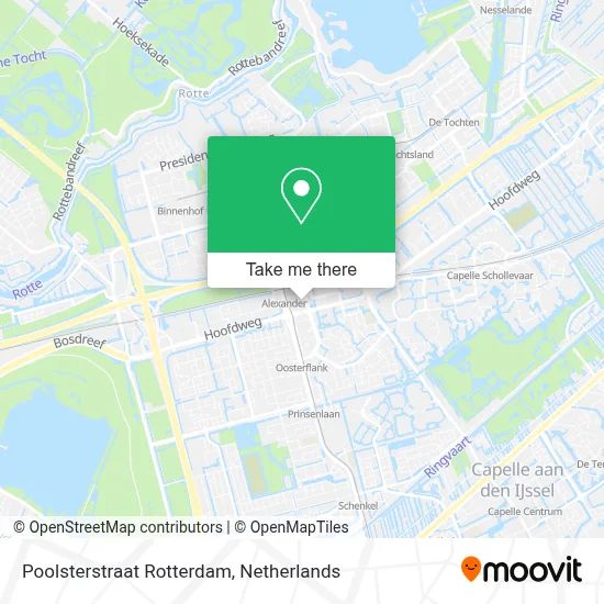 Poolsterstraat Rotterdam map