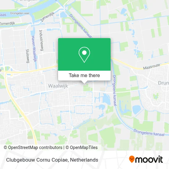 Clubgebouw Cornu Copiae Karte