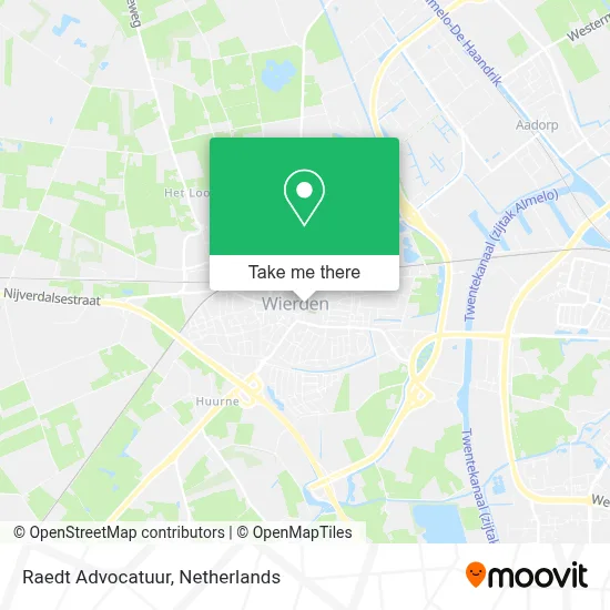 Raedt Advocatuur map