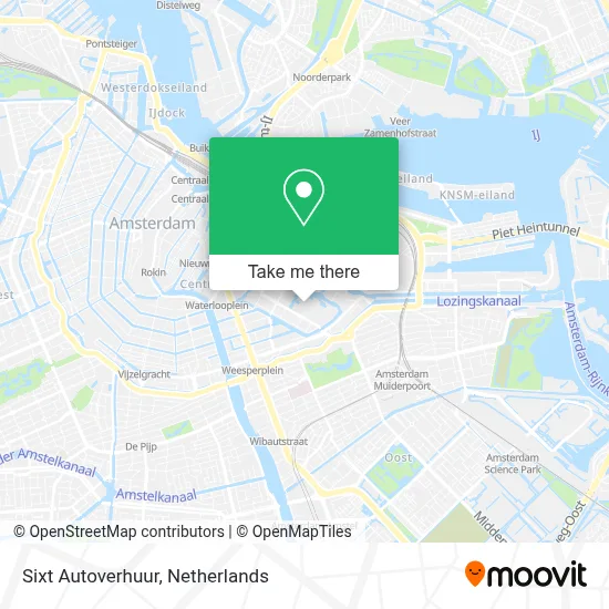 Sixt Autoverhuur map