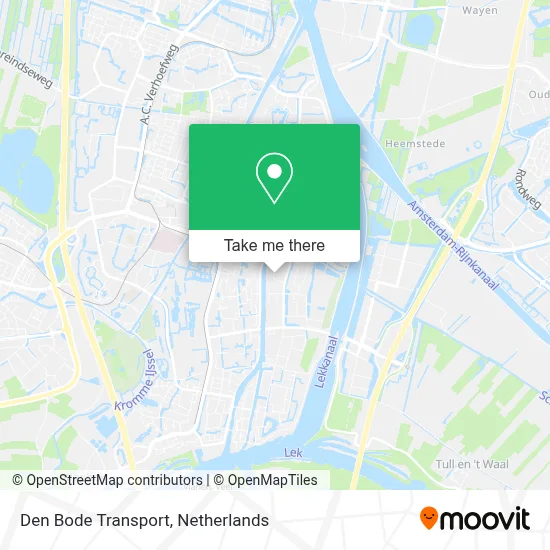 Den Bode Transport map
