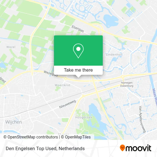 Den Engelsen Top Used map