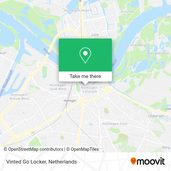 Vinted Go Locker map