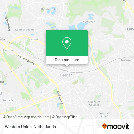 Western Union map