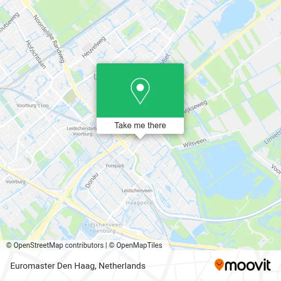 Euromaster Den Haag map