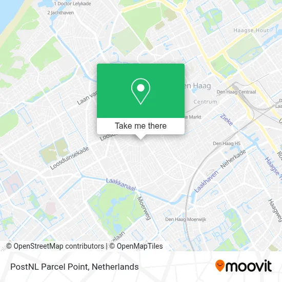 Postnl Pakketpunt map