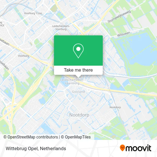 Wittebrug Opel map