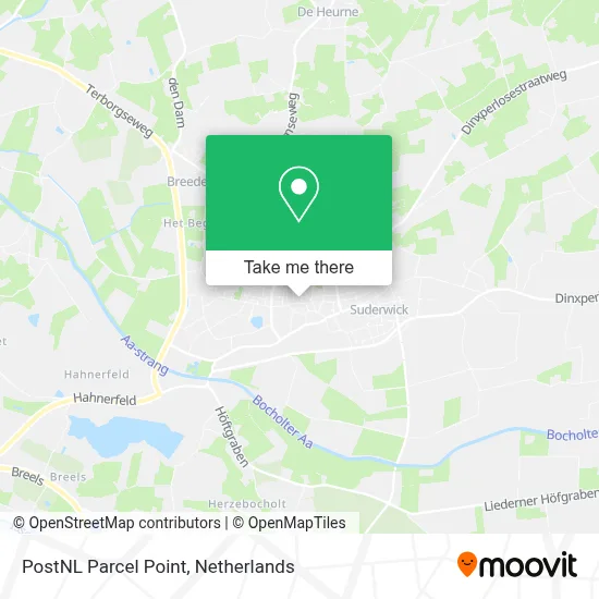 Postnl Pakketpunt map