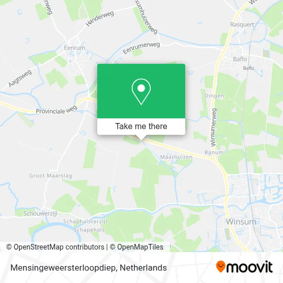 Mensingeweersterloopdiep map