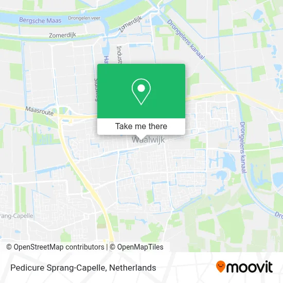 Pedicure Sprang-Capelle map