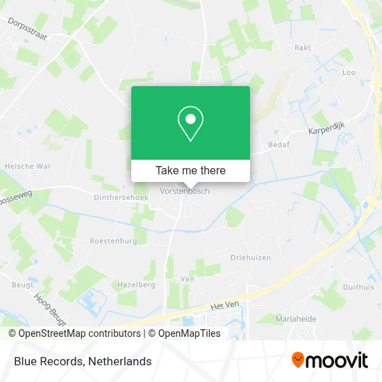 Blue Records map