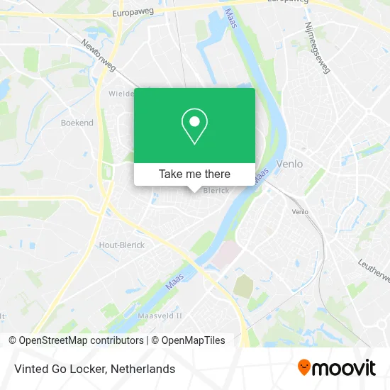 Vinted Go Locker map