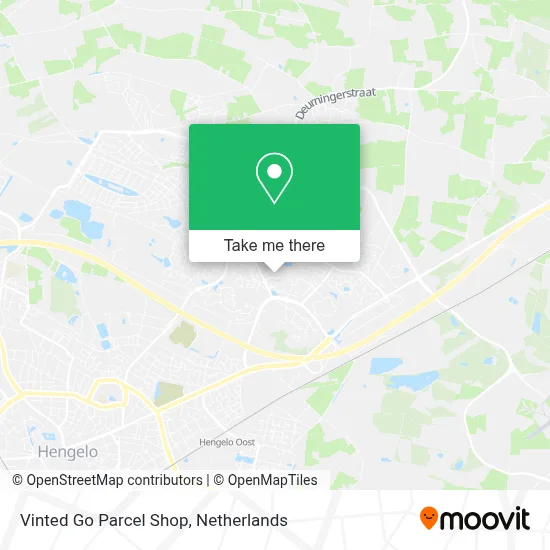 Vinted Go Parcel Shop Karte
