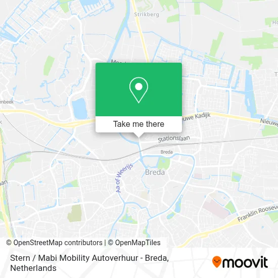 Stern / Mabi Mobility Autoverhuur - Breda map