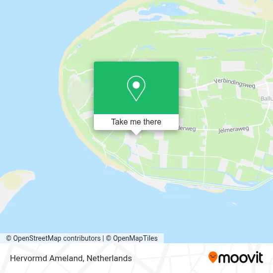 Hervormd Ameland map