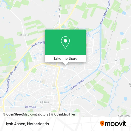 Jysk Assen map