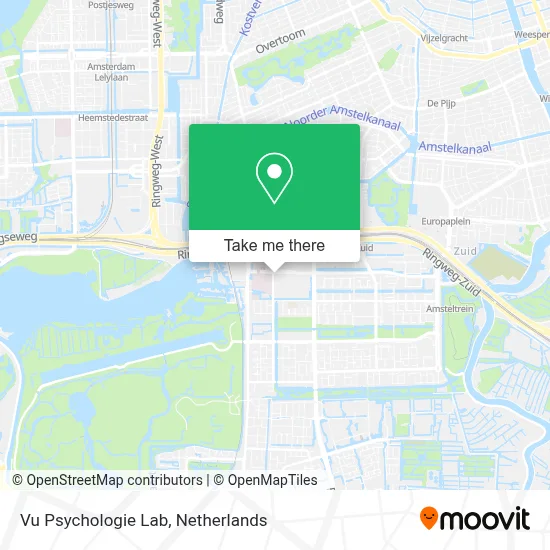 Vu Psychologie Lab map
