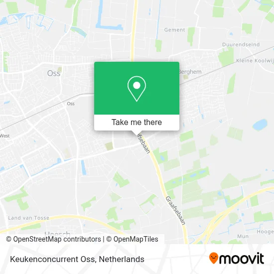 Keukenconcurrent Oss map