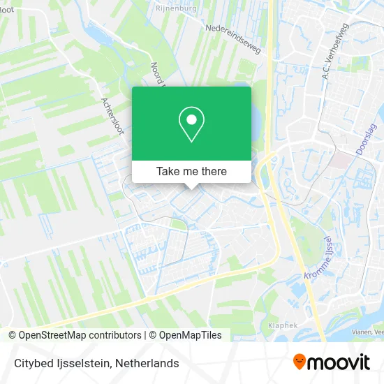 Citybed Ijsselstein map