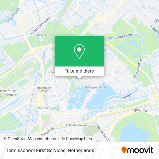 Tennisschool First Services map