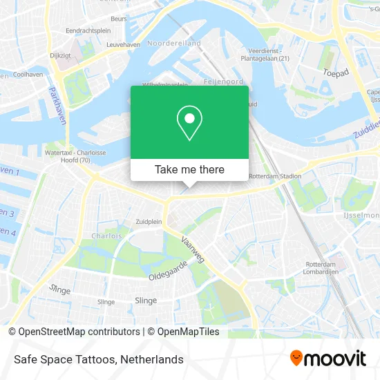 Safe Space Tattoos map