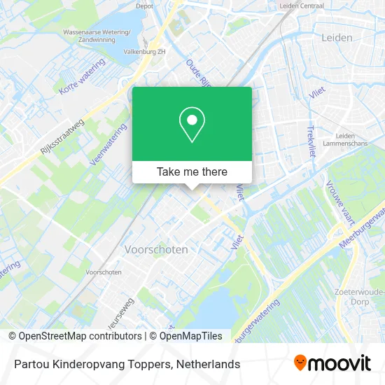 Partou Kinderopvang Toppers map