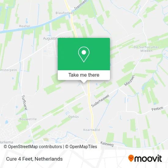Cure 4 Feet map
