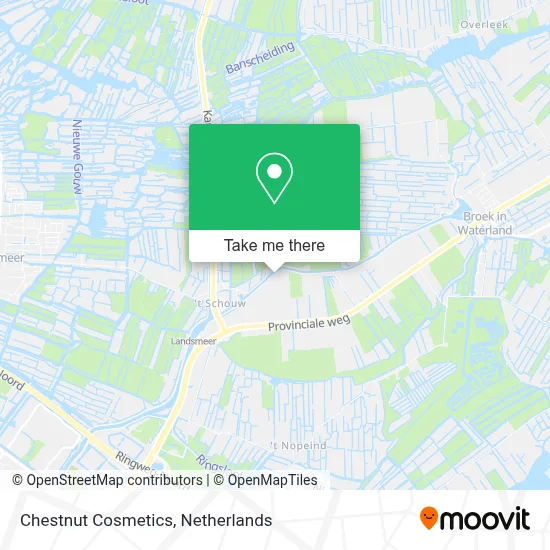 Chestnut Cosmetics map
