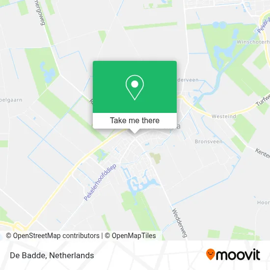 De Badde map