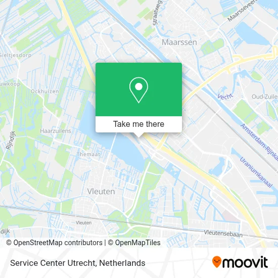 Service Center Utrecht map