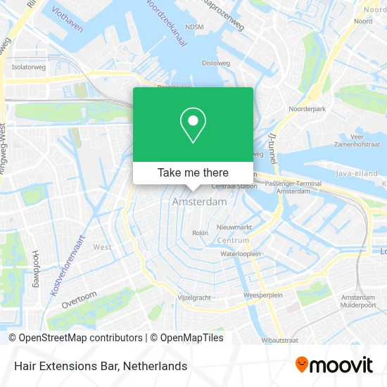Hair Extensions Bar map
