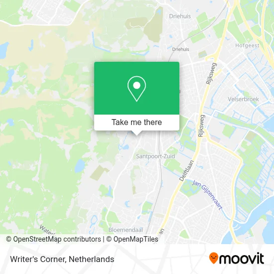 Writer's Corner map