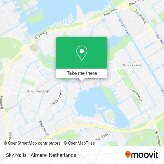 Sky Nails - Almere map