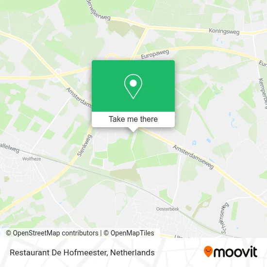 Restaurant De Hofmeester map