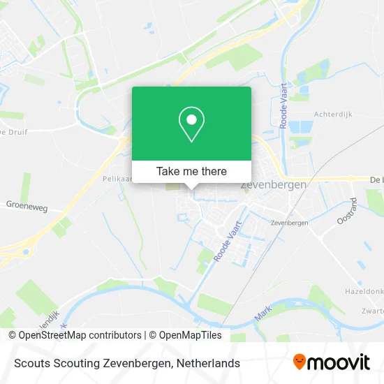 Scouts Scouting Zevenbergen map