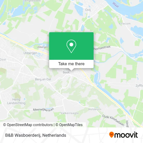 B&B Wasboerderij map