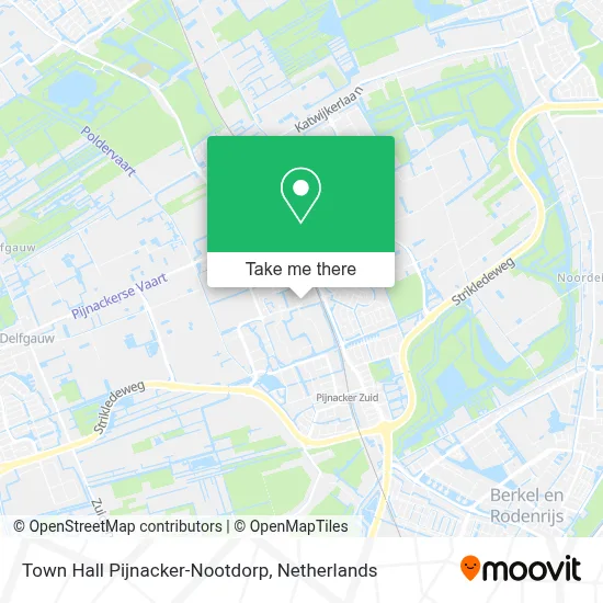 Town Hall Pijnacker-Nootdorp map