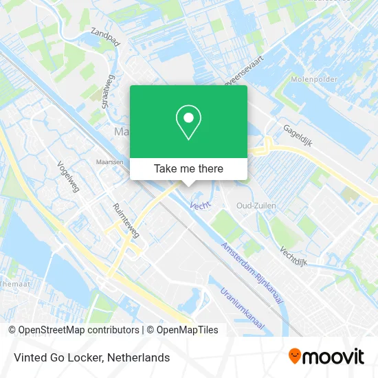 Vinted Go Locker map