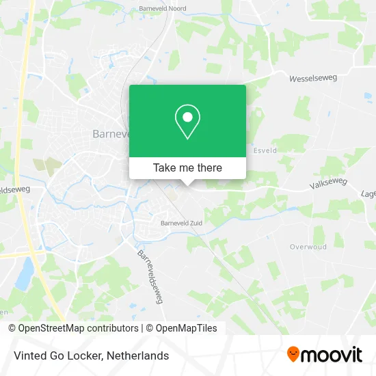 Vinted Go Locker map