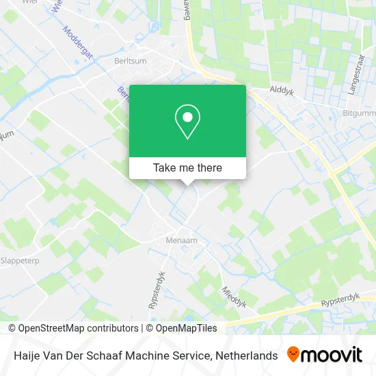 Haije Van Der Schaaf Machine Service map