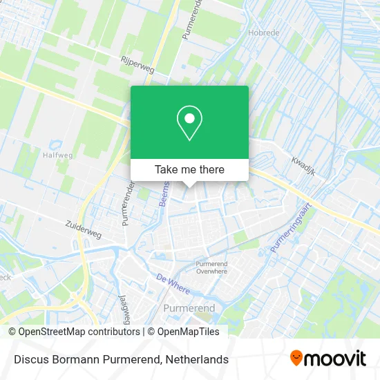 Discus Bormann Purmerend map