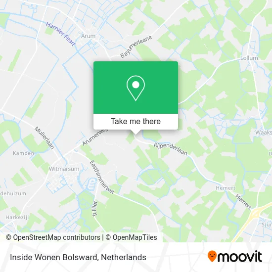 Inside Wonen Bolsward map